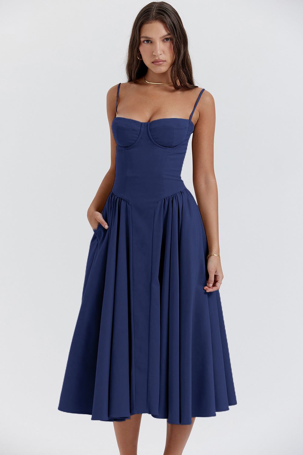 Sultry Slingback Evening Dress