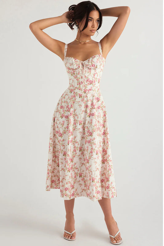 Sweet Floral Sling Dress